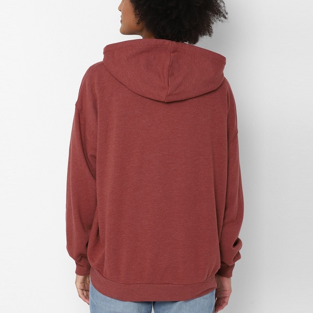 AE Fleece Oversized Zip Up Hoodie Medium M American Eagle Sweatshirt